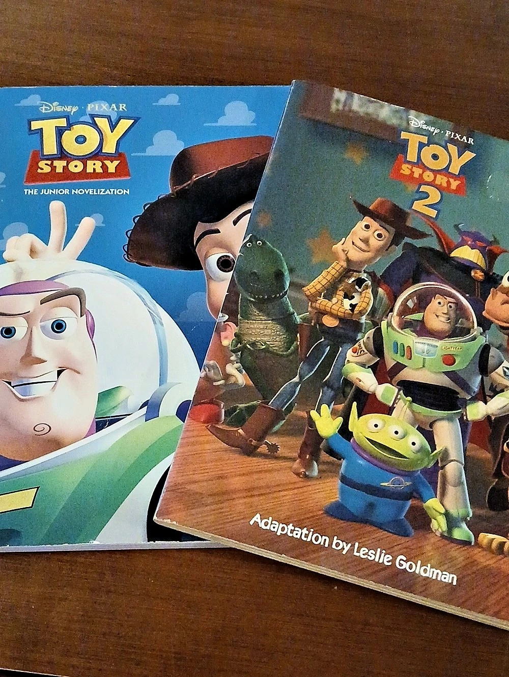 Disney Toy Story & Toy Story 2 Junior Novelization Lot Books